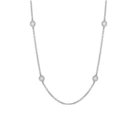 Collana Idee Preziose dal 1987 Donna in Oro bianco Diamante 0.17 Ct IP.CK18B/22D - IP.CK18B/22D